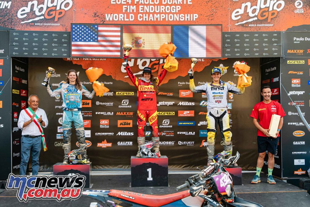 Enduro Women's Day One Podium