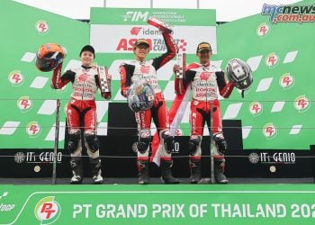 Asia Talent Cup Round Five - Race 2 Podium - 1) Ogiwara, 2) Archie Schmidt, 3) Singapong