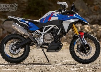 BMW F 450 GS on the way from BMW