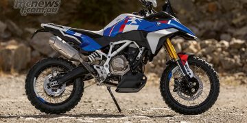 BMW F 450 GS on the way from BMW