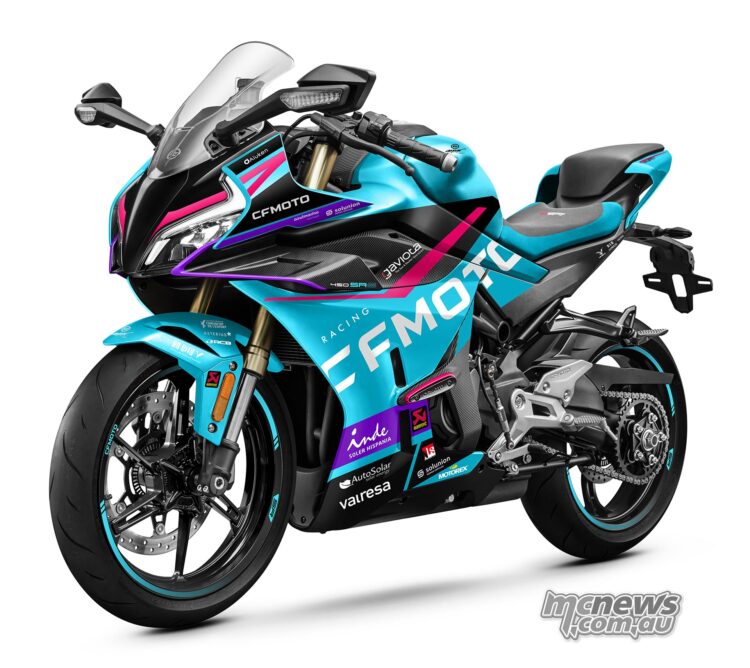 CFMOTO celebrate race success with 450 SR S Team Aspar Limited Edition ...