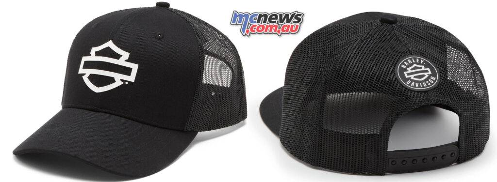 Harley Hat Trucker Woven (Black) - $58.50 RRP