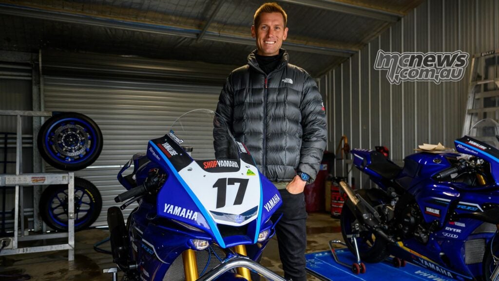 Troy Herfoss is aiming to cut his first laps aboard the YRT Yamaha Superbike at One Raceway today. Image RbMotoLens