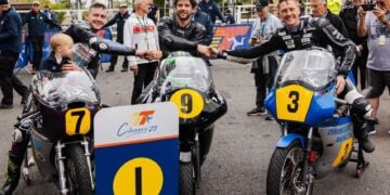 2025 Historic Senior Classic TT podium