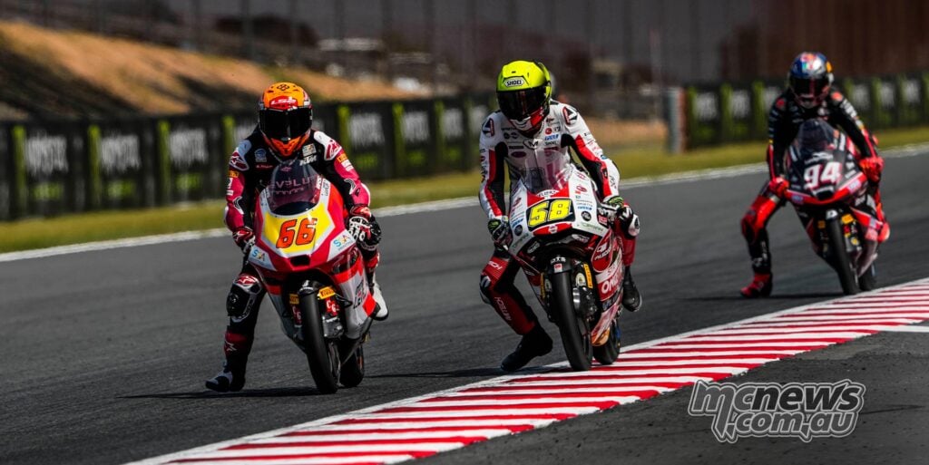 Joel Kelso on track during the Moto3 World Championship at Motegi