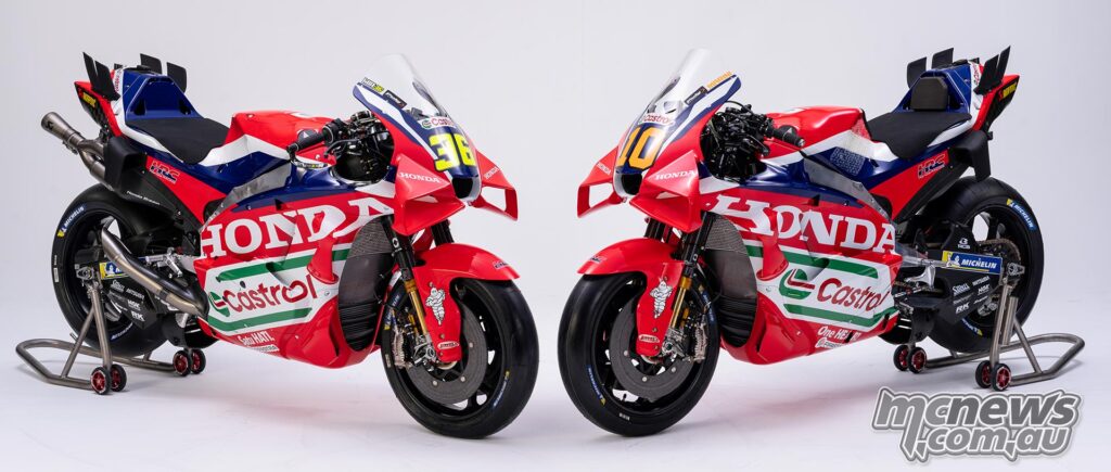 2026 Honda RC213V MotoGP bike in static view.