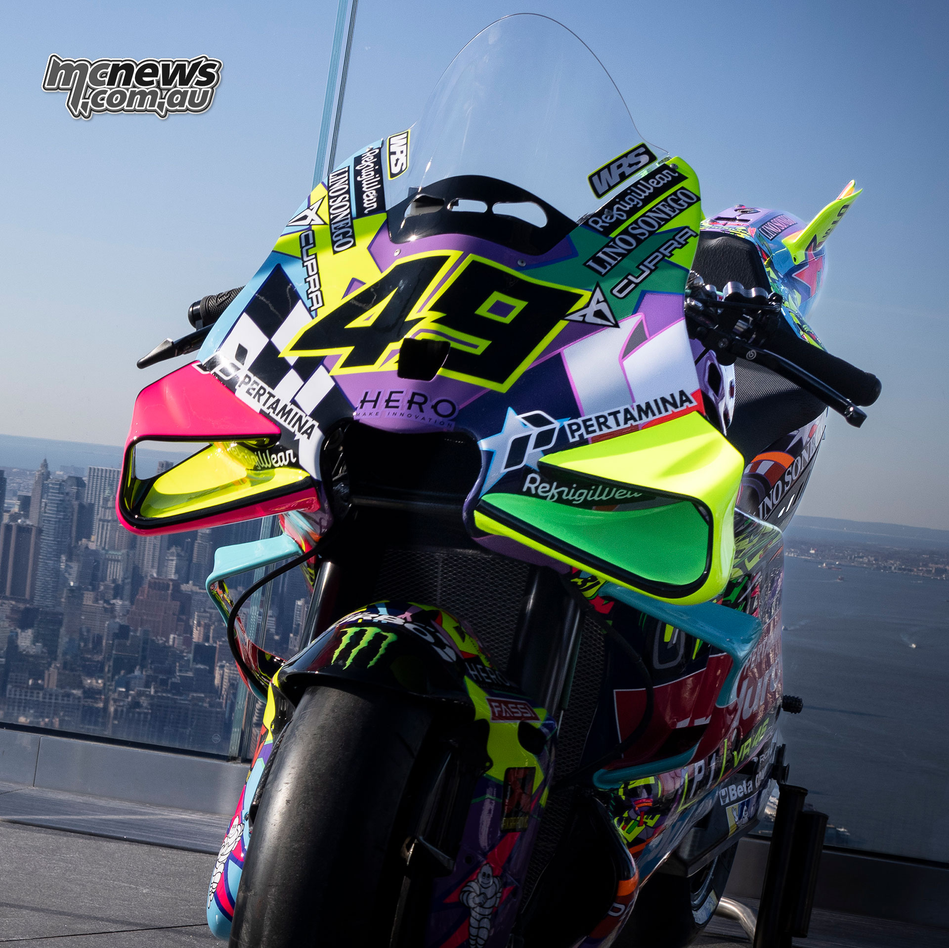 VR46 unveils US GP livery in New York as Di Giannantonio brings form to Austin