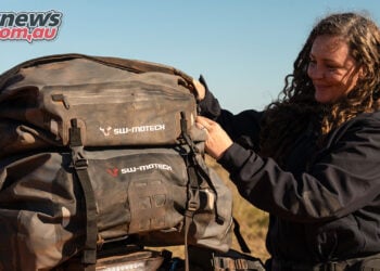 Jemma Wilson and the SW-MOTECH luggage