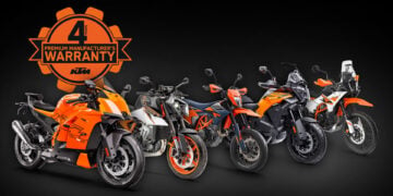 KTM extends four-year premium warranty across MY25-on street range