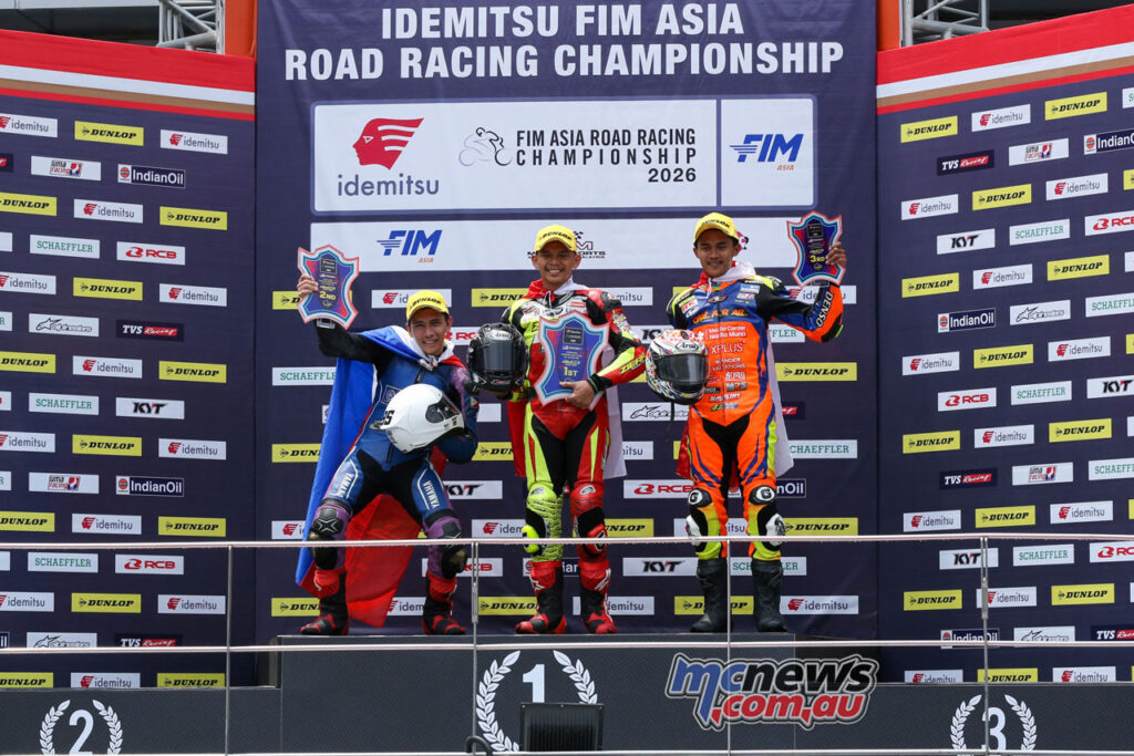 UB150 Race Two Podium
