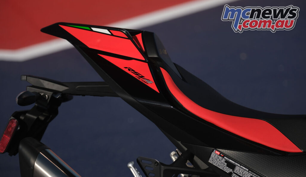 Aprilia's extensive racing experience in aero was used for bodywork tweaks and a new tail
