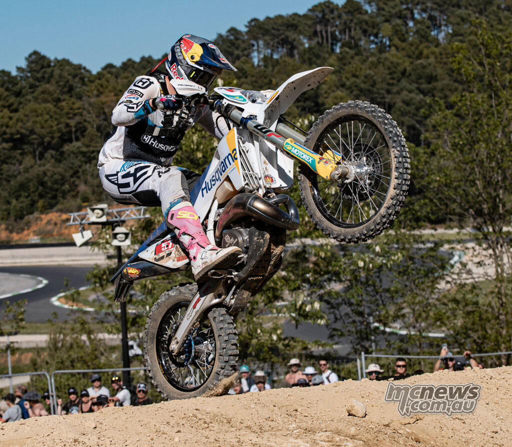 Billy Bolt in action at Alestrem where he finished second and left leading the 2026 HEWC standings