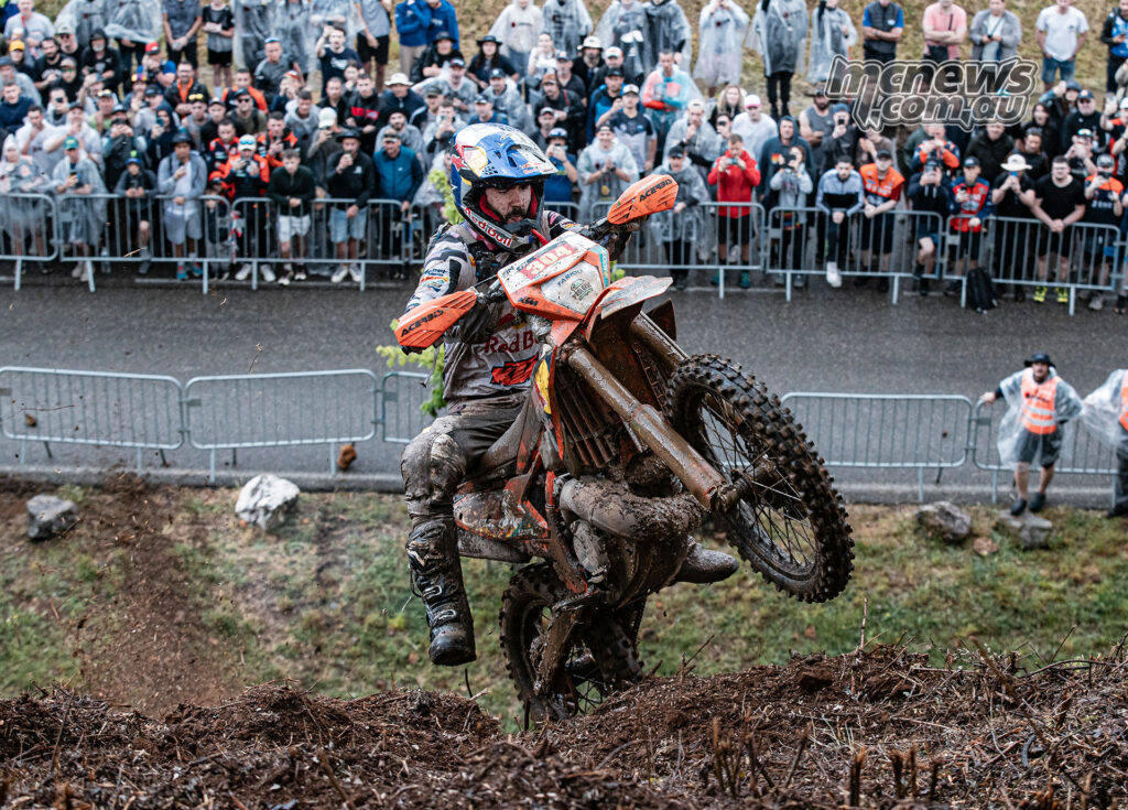 Manuel Lettenbichler riding his KTM at the 2026 24MX Alestrem Hard Enduro in France