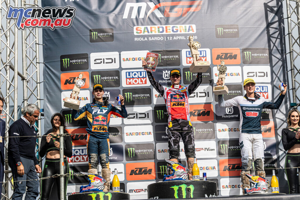 MXGP of Sardegna - MX2 Overall Podium