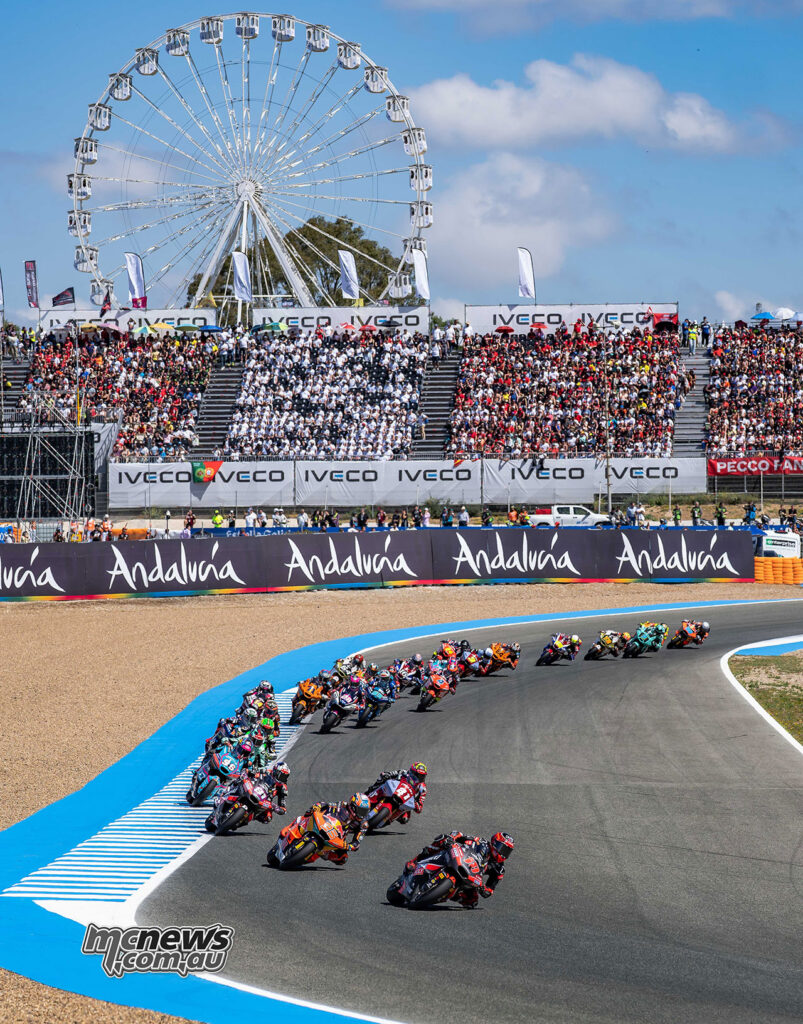 Manuel Gonzalez leads Collin Veijer, Alonso Lopez, Senna Agius and Dani Holgado at Jerez.