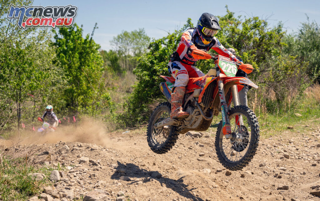 Jason Tino (FMF KTM Factory Racing) earned his first XC2 250 Pro class win - Image by Mack Faint