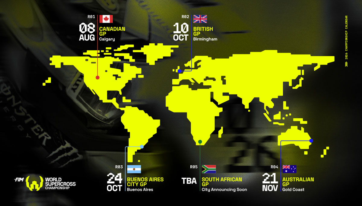 Gold Coast confirmed as World Supercross reveals first 2026 rounds