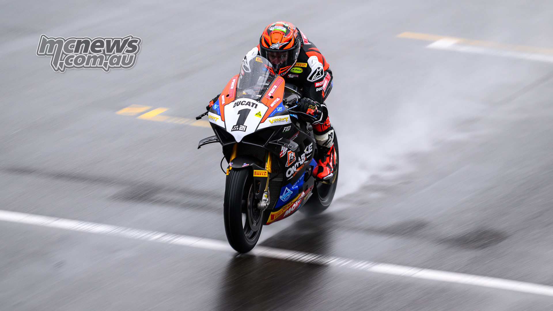Josh Waters rises to the top in wet Qualifying at The Bend