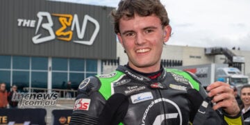 Hayden Nelson wins after warm-up lap chaos at The Bend