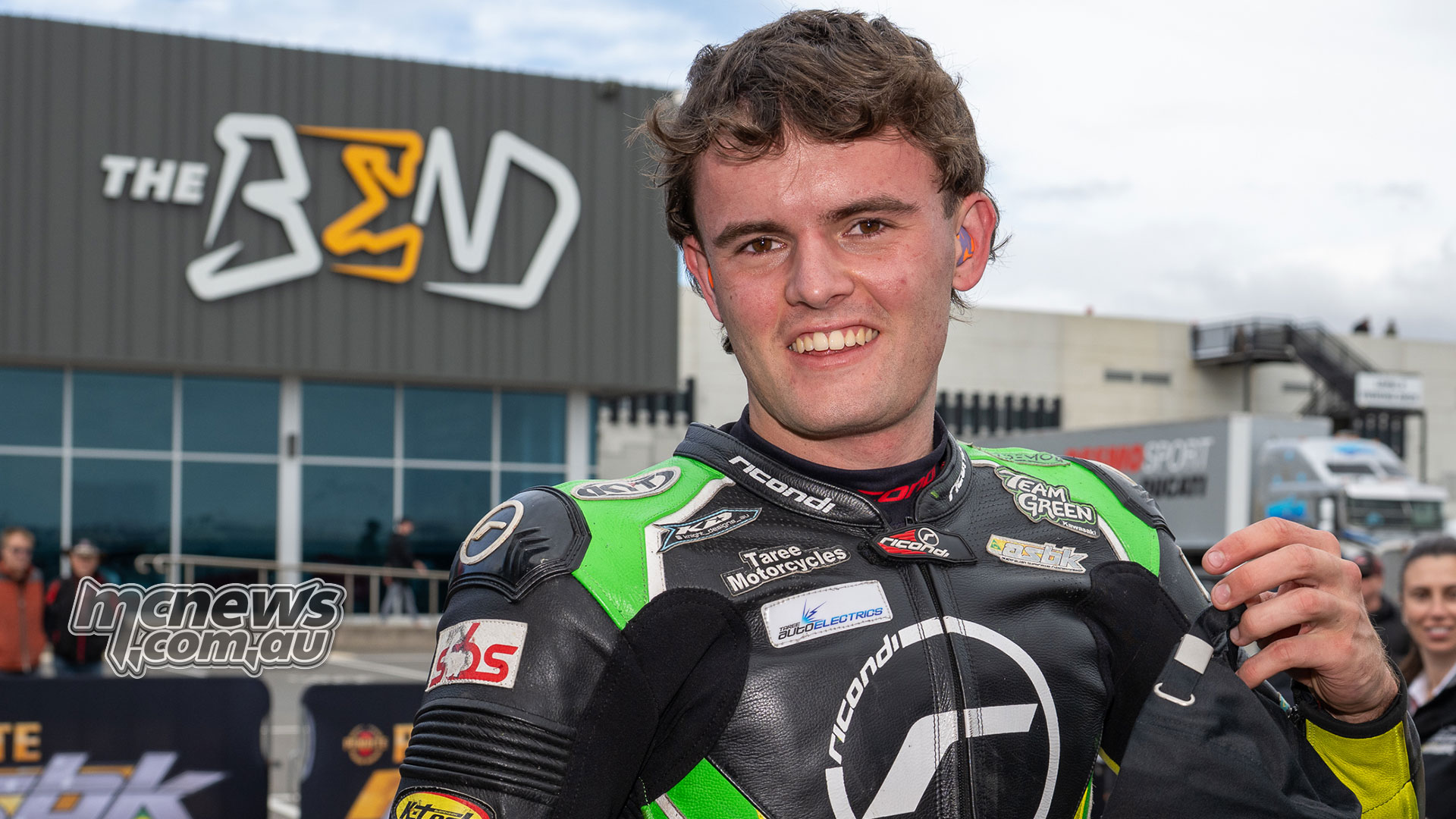 Hayden Nelson wins after warm-up lap chaos at The Bend