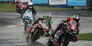 Brookes, Cooper and McWilliams set the pace on wet NW200 Wednesday
