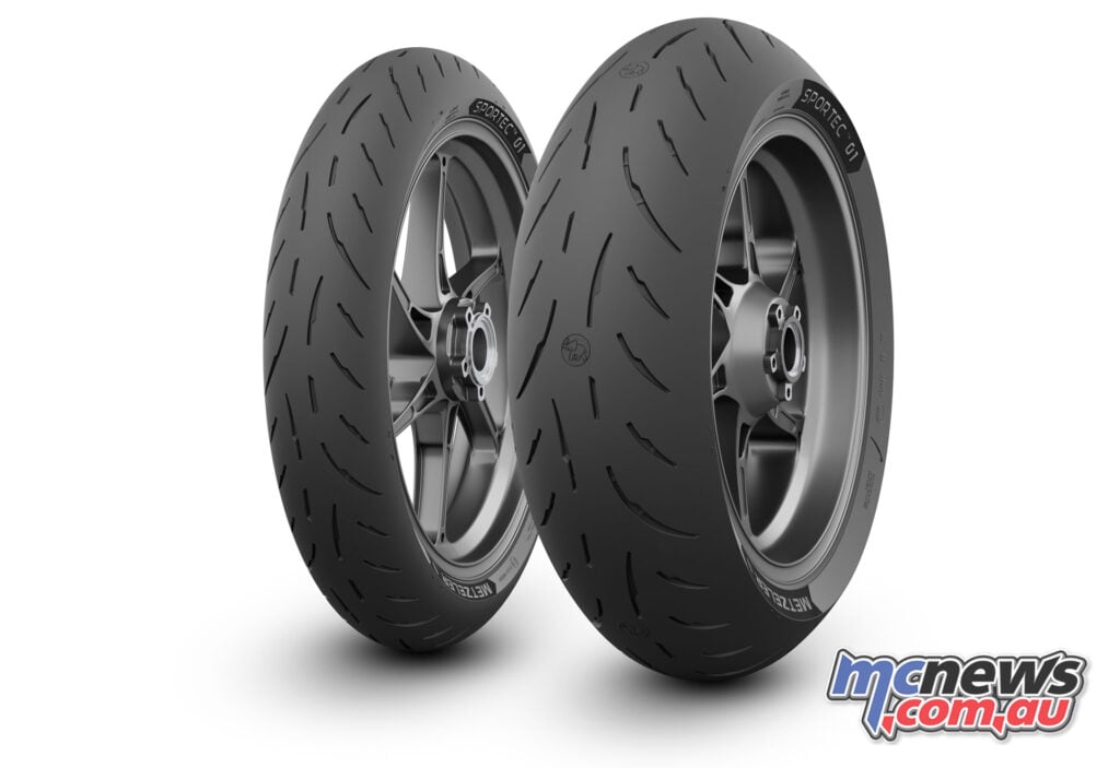 Metzeler Sportec 01 front and rear motorcycle tyres