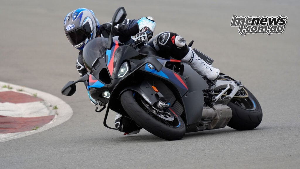BMW M 1000 RR testing Metzeler Sportec 01 RS tyres on track