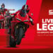 World Ducati Week 2026 promotional graphic showing a red Ducati superbike, a Ducati rider parade and the text Live the Legend Celebrate 100 Years Together.