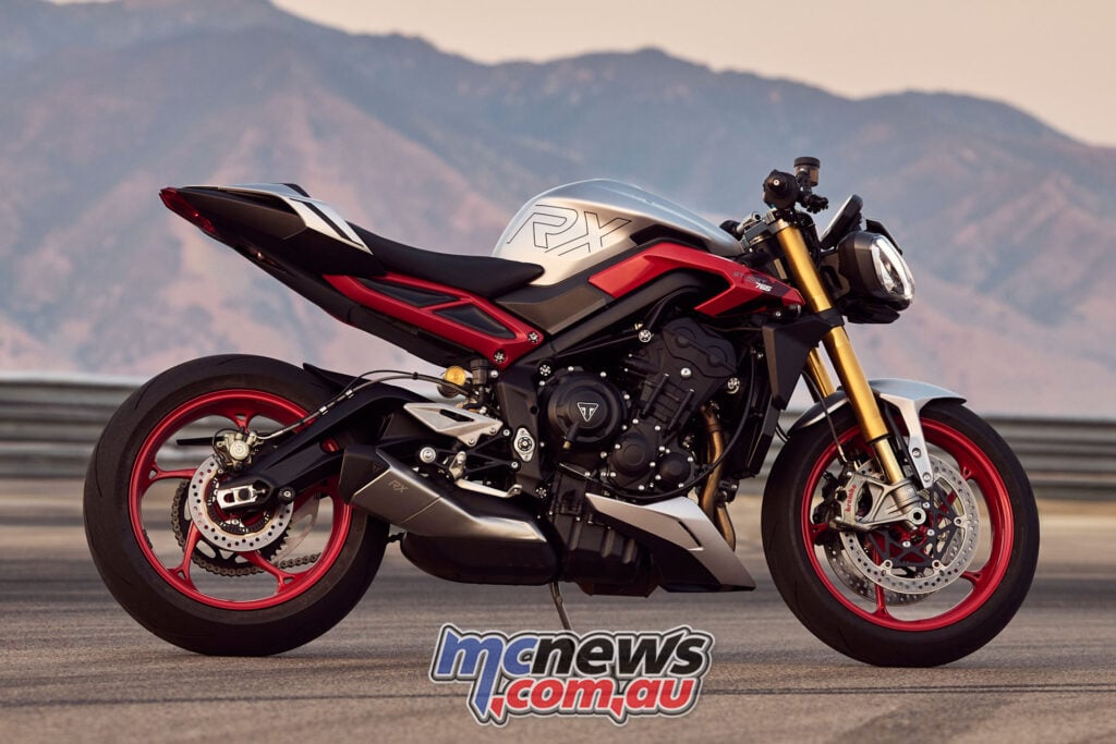 Side profile of the 2026 Triumph Street Triple 765 RX