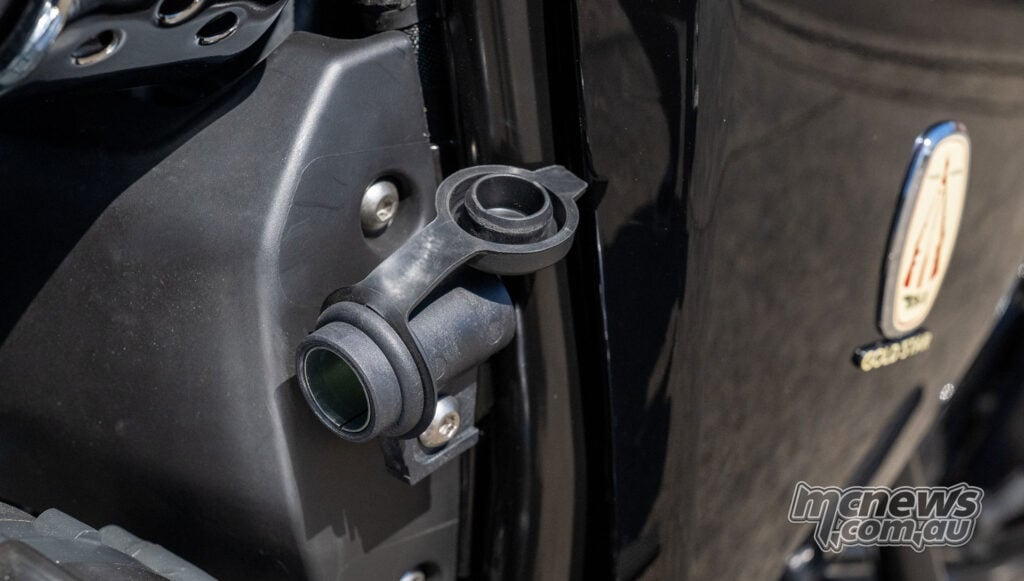 12-volt accessory power socket on the BSA Gold Star 650