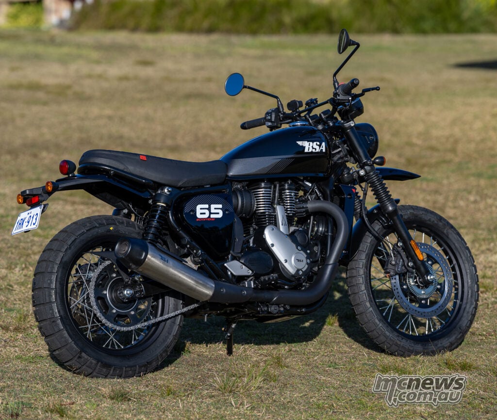 BSA Scrambler 650 modern-classic motorcycle
