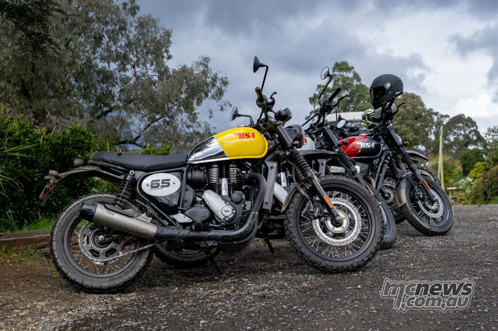 Victor Yellow BSA Scrambler 650
