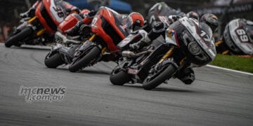 Troy Herfoss leads Wyman, Smith, O’Hara and Gillim through a Mid-Ohio corner.