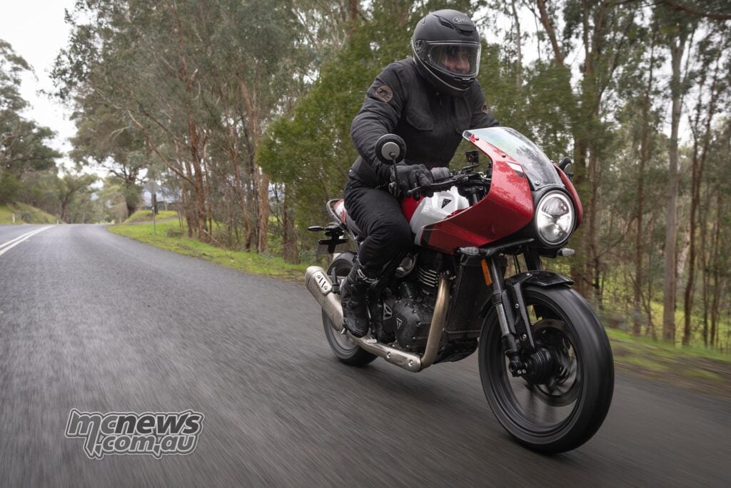 The Triumph 400s punch above their weight for small capacity singles