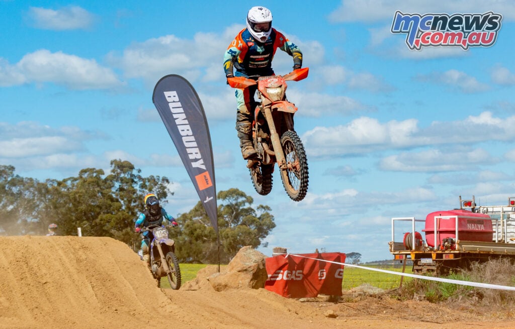 Bunbury KTM's Benjamin Lynch flying to outright champion - Image by Gordon Pettigrew, True Spirit Photos