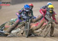 Fricke (yellow helmet) edges ahead in Vojens - Image by Marcin Karczewski