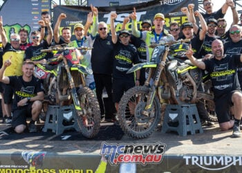 Guillem Farres secured Triumph’s first motocross world title