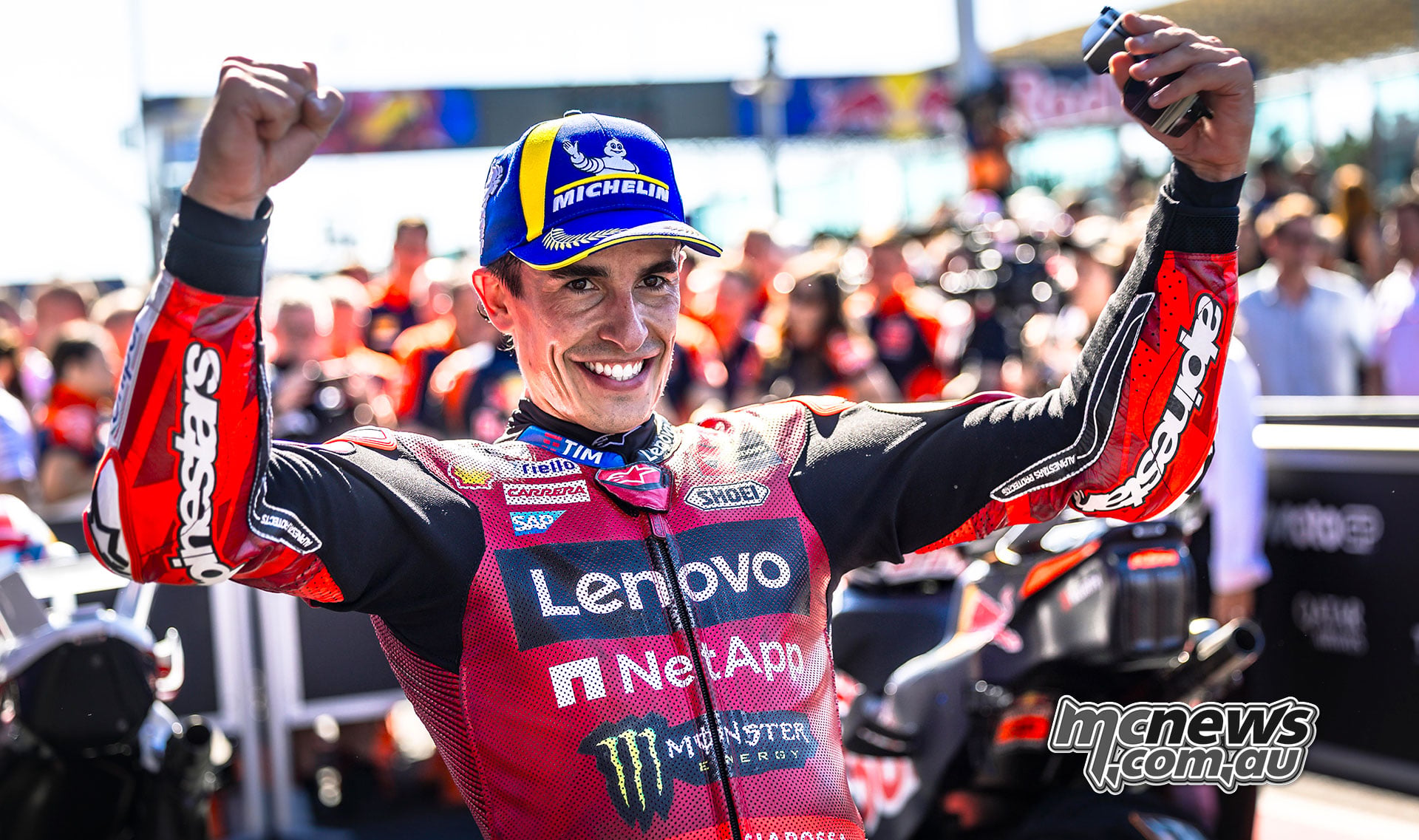 102 points behind after Mugello. Championship leader after Misano .Marc Marquez’s fifth Grand Prix win of 2026 puts him level with Jorge Martin on 274 points, with countback giving Marc the lead.