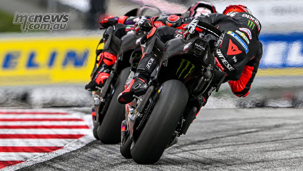 Jorge Martin finished fifth and Marco Bezzecchi ninth, with returning Trackhouse rider Ai Ogura leading the Aprilia contingent in third.