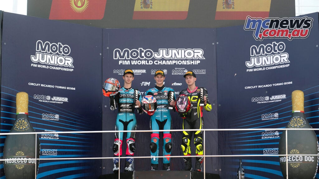 FIM Moto3 Junior World Championship Race One Podium