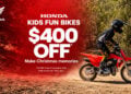 Honda takes $400 off Kids Fun Bikes ahead of Christmas