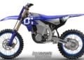 2026 Yamaha YE-01 electric motocross prototype left-side profile showing power unit and chassis