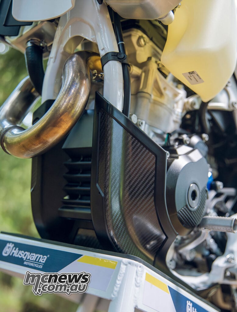 2027 Husqvarna FE 350 Pro Factory skid plate engine and linkage protection