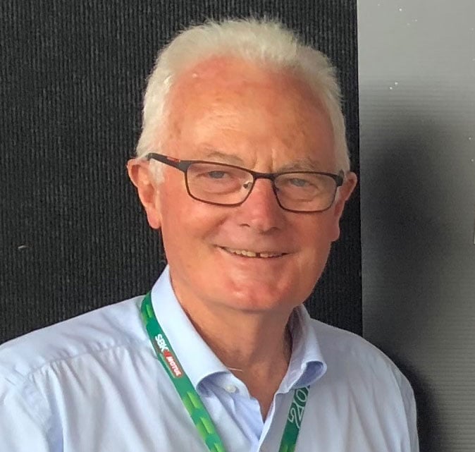 Portrait of Fergus Cameron, former managing director of the Phillip Island Grand Prix Circuit.