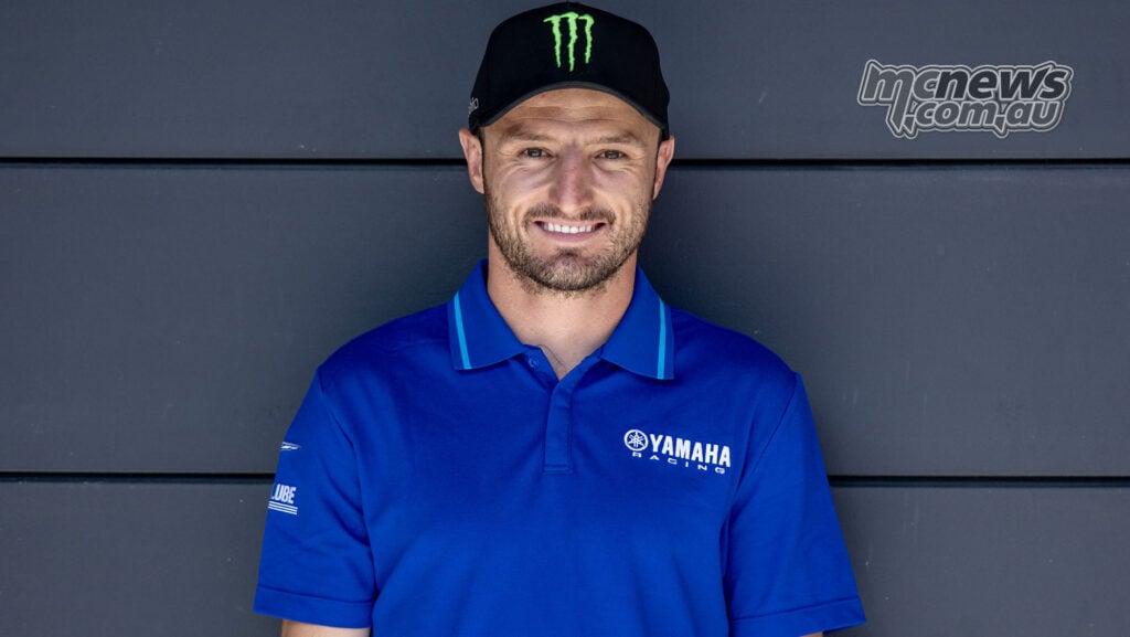 Jack Miller pictured in Yamaha Racing team colours after confirming his 2027 WorldSBK move