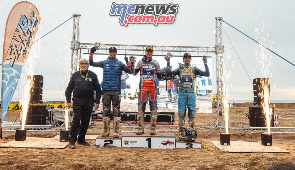 Moto Podium - 2026-2027 FIM Sand Races World Championship, Bibione Sand Storm - Image by Frederik Herregods Photography