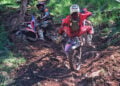 Ruben Chadwick climbs a steep rocky section during the 2026 Australian Hard Enduro Championship finale.