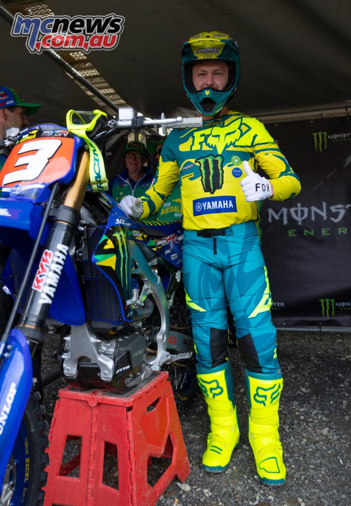 Aaron Tanti representing Australia at the 2026 Motocross of Nations in Ernée