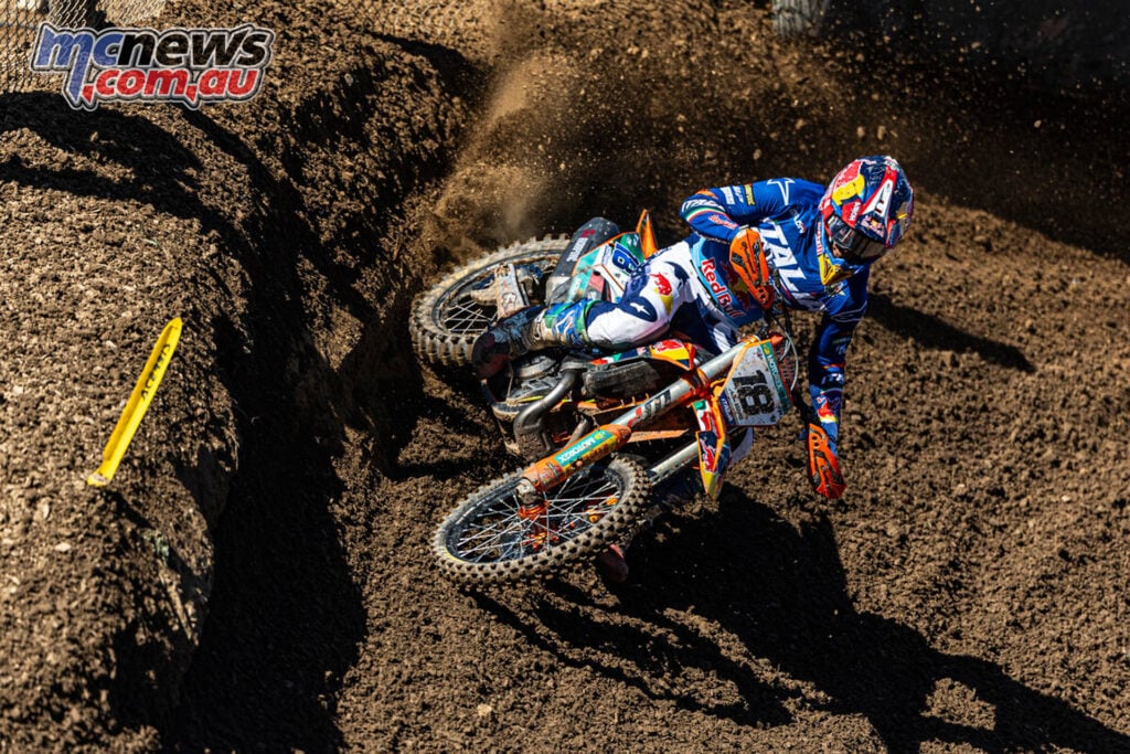 Andrea Adamo racing his KTM for Italy at the 2026 Motocross of Nations