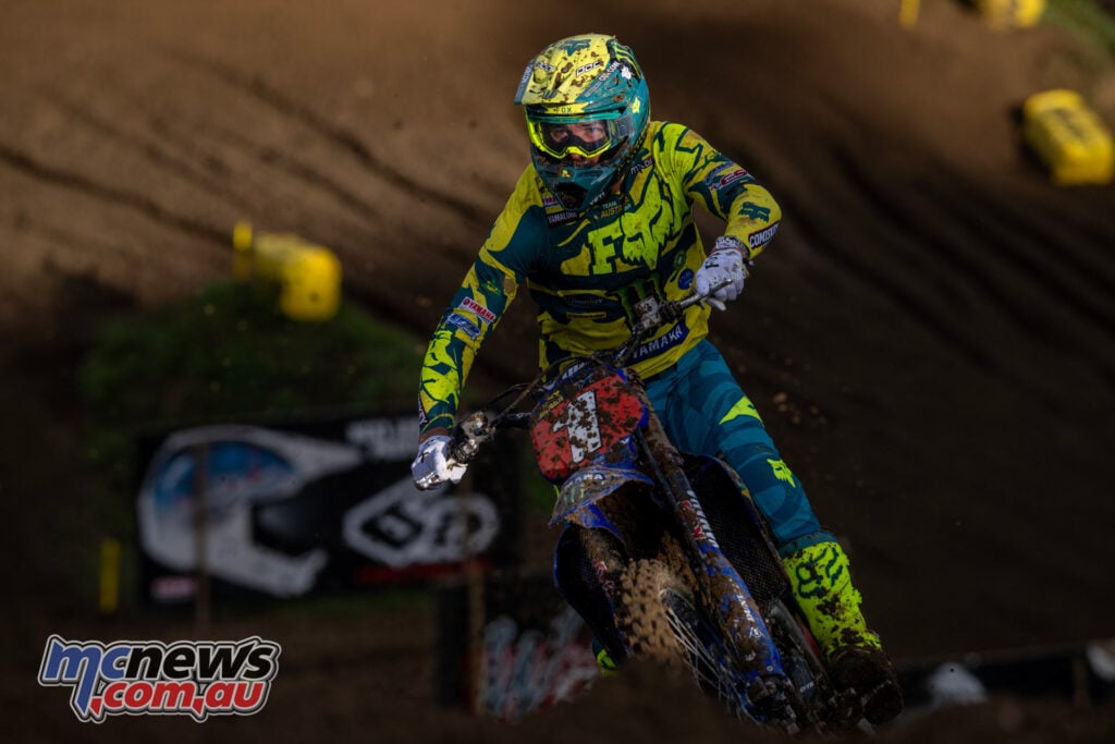 Australian Jed Beaton racing at Ernée during the 2026 FIM Motocross of Nations
